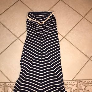 Striped maxi skirt
